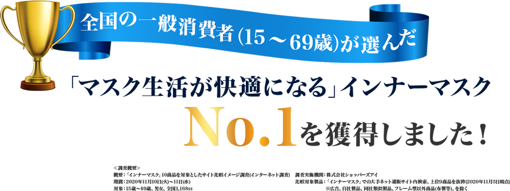 「マスク生活が快適になる」インナーマスク
